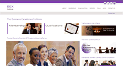 Desktop Screenshot of businessexcellence.org