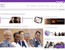 Tablet Screenshot of businessexcellence.org